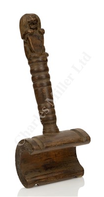 Lot 67 - A WOODEN SERVING MALLET FROM H.M.S. LION, CIRCA 1809