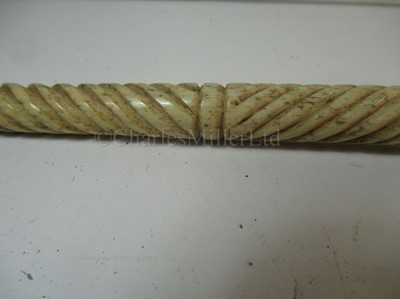 Lot 156 - Ø AN HISTORICALLY INTERESTING WHALE BONE BAND CONDUCTOR'S BATON FOR THE ROYAL ENGINEERS, CIRCA 1880