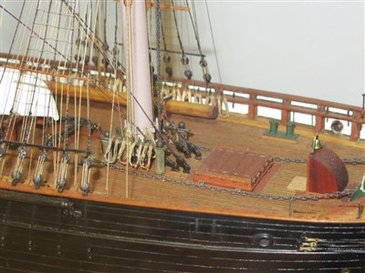 Lot 315 - AN EXCEPTIONALLY FINE 1:96 SCALE STATIC DISPLAY MODEL OF THE FAMOUS COMPOSITE TEA CLIPPER ARIEL, ORIGINALLY BUILT BY ROBERT STEELE & CO., 1865