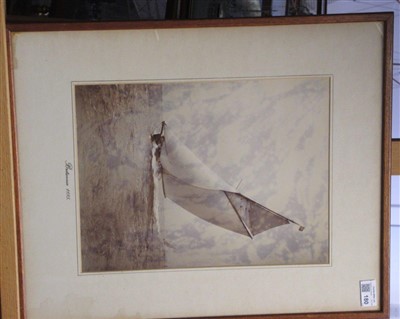 Lot 180 - A SILVER GELATINE PHOTOGRAPH OF THE R.Y. BRITANNIA BY WEST & SON, SOUTHSEA, CIRCA 1895; and five others