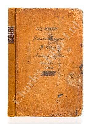 Lot 169 - AN EAST INDIA COMPANY LOG BOOK FOR THE E.I.C. PRINCE REGENT, 1828