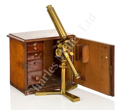 Lot 283 - AN EARLY ANDREW PRITCHARD COMPOUND MONOCULAR MICROSCOPE, ENGLISH 1835-1838