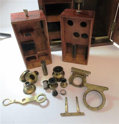 Lot 283 - AN EARLY ANDREW PRITCHARD COMPOUND MONOCULAR MICROSCOPE, ENGLISH 1835-1838