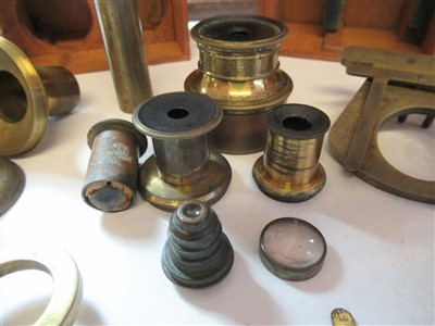 Lot 283 - AN EARLY ANDREW PRITCHARD COMPOUND MONOCULAR MICROSCOPE, ENGLISH 1835-1838
