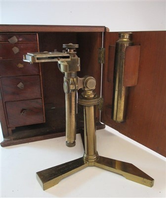 Lot 283 - AN EARLY ANDREW PRITCHARD COMPOUND MONOCULAR MICROSCOPE, ENGLISH 1835-1838
