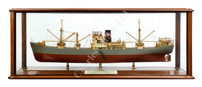 Lot 346 - A FINE BUILDER'S MODEL FOR THE S.S OSLO, BUILT BY SHORT BROTHERS, SUNDERLAND FOR THE STEAM SHIP CO. PACIFIC, A/S, COPENHAGEN, 1949