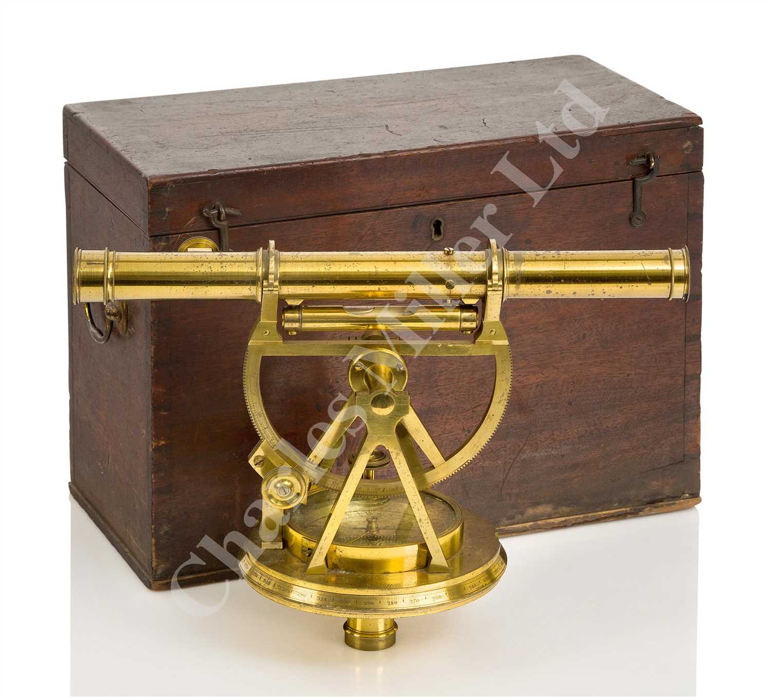 Lot 274 - A FINE AND ORIGINAL LATE 18TH CENTURY THEODOLITE BY W. & S. JONES, HOLBORN, LONDON