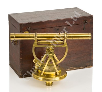 Lot 274 - A FINE AND ORIGINAL LATE 18TH CENTURY THEODOLITE BY W. & S. JONES, HOLBORN, LONDON