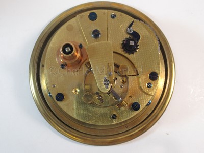 Lot 101 - AN HISTORICALLY INTERESTING TWO-DAY MARINE CHRONOMETER BY T.H. KNOBLICH, HAMBURG, CIRCA 1900 RECOVERED FROM AND USED AS A WARD ROOM CLOCK AT H.M.S. ROYAL RUPERT, WILHELMSHAVEN, GERMANY, APRIL 1945