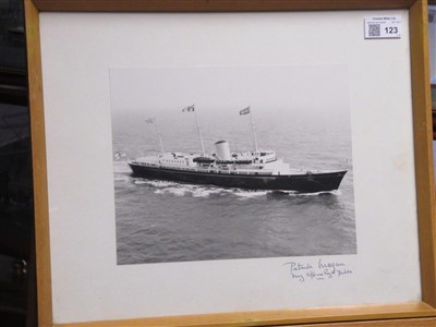 Lot 123 - AN AUTOGRAPHED PHOTOGRAPH OF PRINCE PHILIP, CIRCA 1951; together with two others
