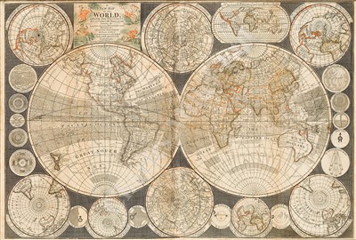 Lot 289 - "A NEW MAP OF THE WORLD WITH ALL THE NEW DISCOVERIES BY CAPT. COOK AND OTHER NAVIGATORS ..."