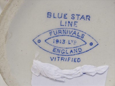 Lot 14 - Blue Star Line: A milk jug