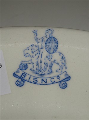 Lot 17 - British India Steam Navigation Company: An oval vegetable dish
