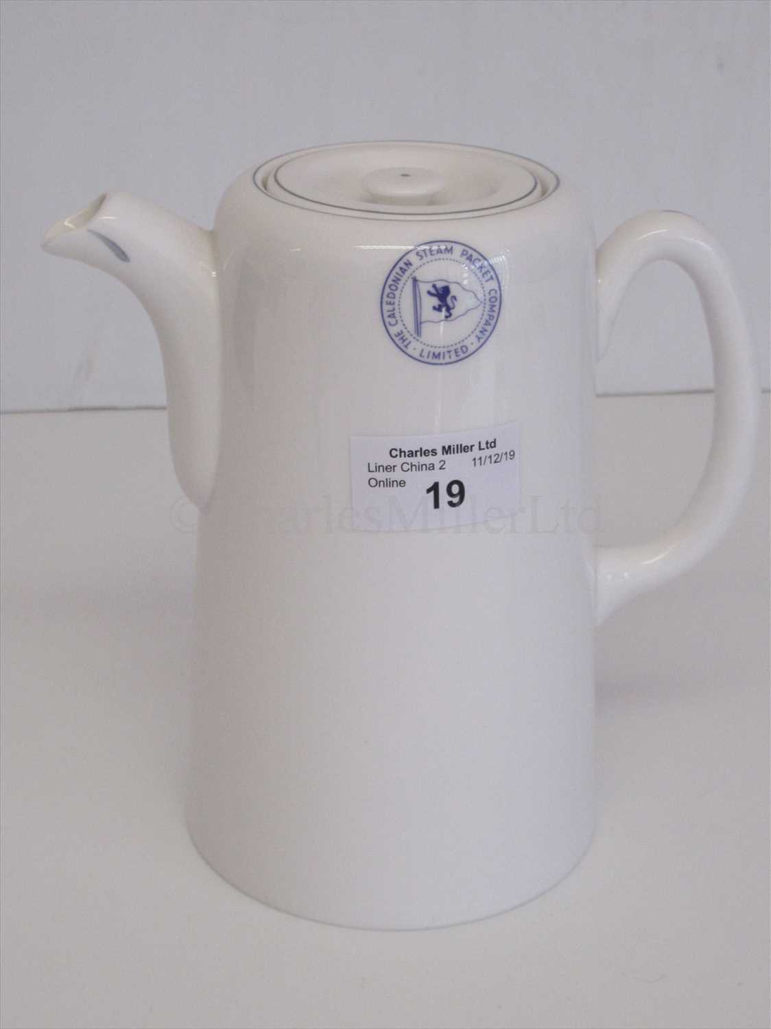 Lot 19 - Caledonian Steam Packet Company Ltd: A coffee pot