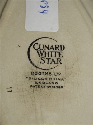 Lot 36 - Cunard White Star Line: an oval plate