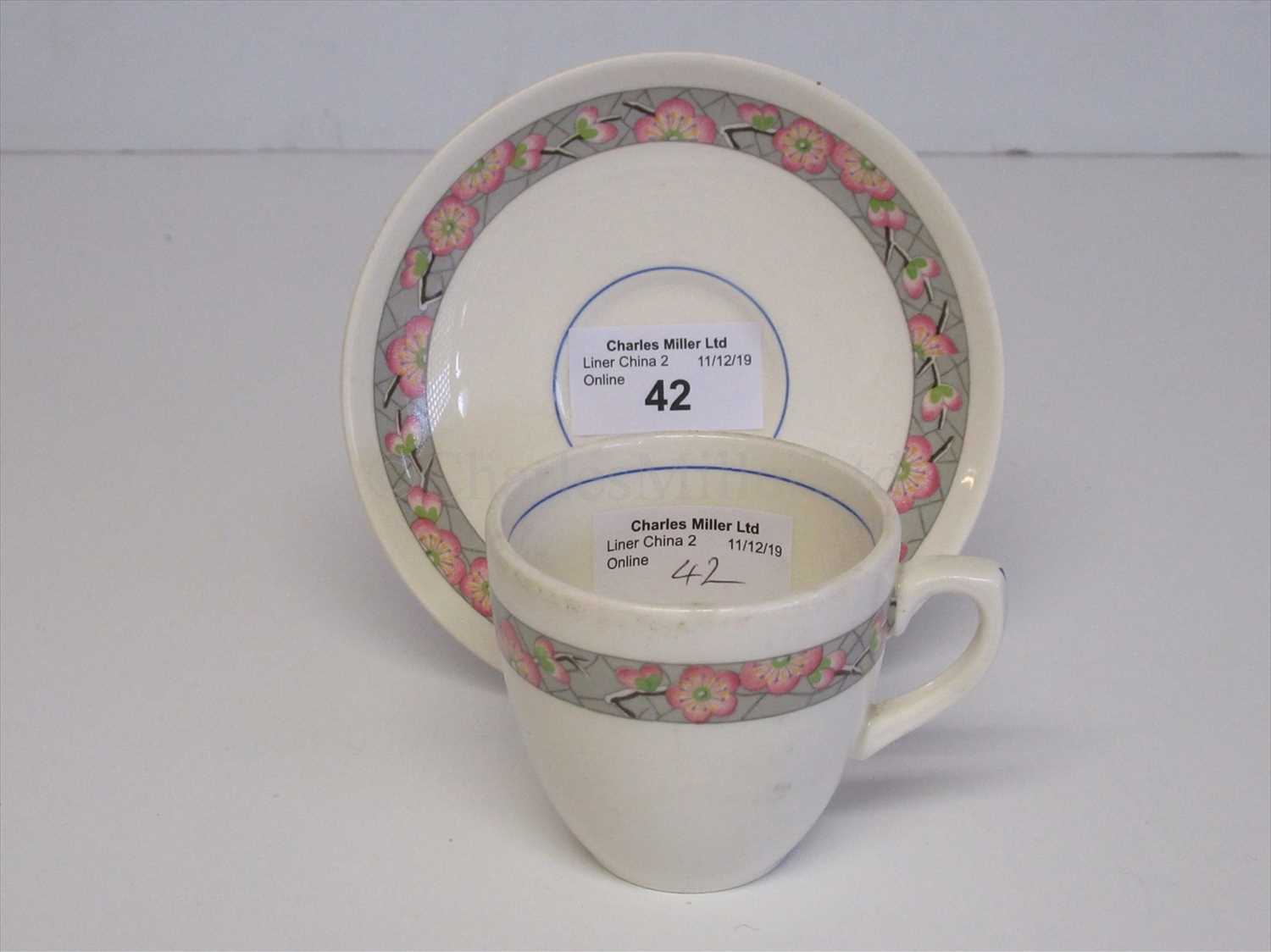 Lot 42 - Elder Dempster Lines: a coffee cup and saucer