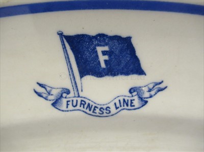 Lot 44 - Furness Line: an oval vegetable platter