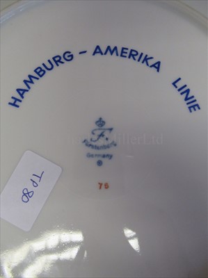 Lot 48 - HAPAG Hamburg America Line: a side plate