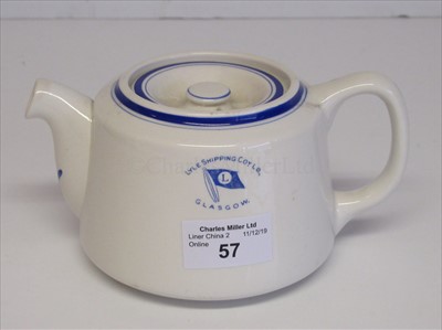 Lot 57 - Lyle Shipping Company: a tea pot