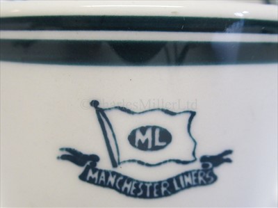 Lot 58 - Manchester Liners: an associated coffee cup and saucer