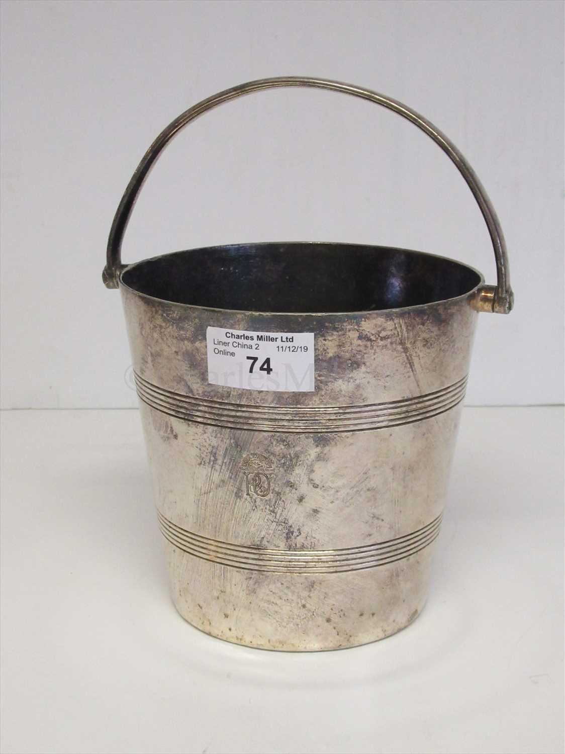 Lot 74 - P&O: a plated ice bucket