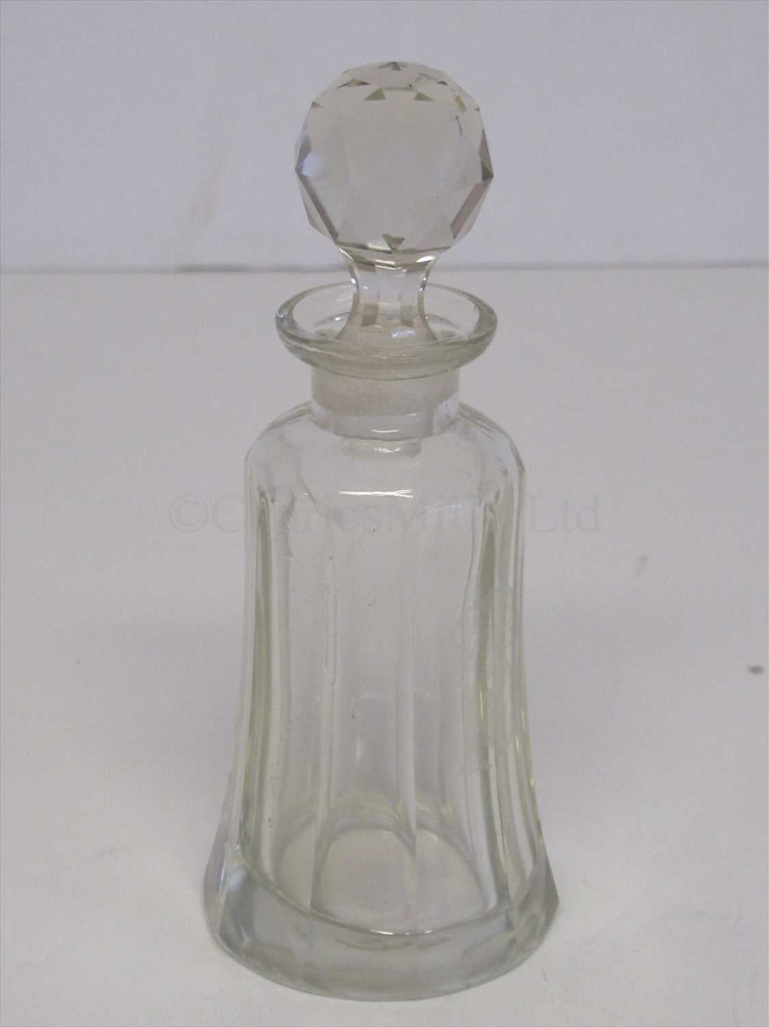 Lot 75 - P&O: a glass condiment bottle