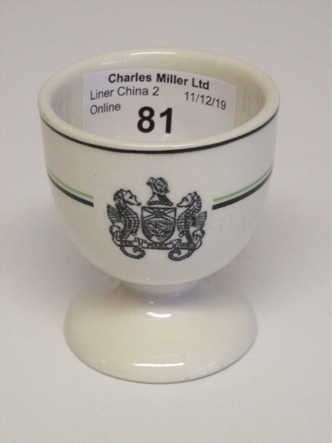 Lot 81 - Royal Mail Line: an egg cup