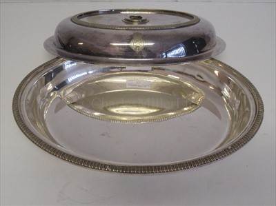 Lot 85 - Royal Mail Steam Packet Company: a plated vegetable dish and cover
