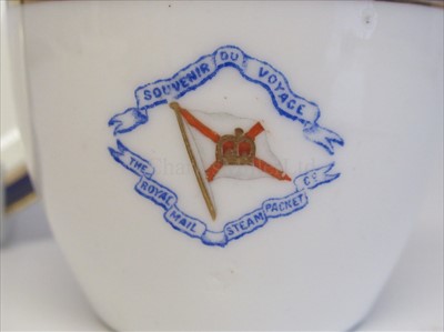 Lot 86 - Royal Mail Steam Packet Company souvenir cup and saucer