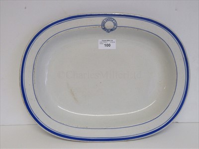 Lot 100 - Union Castle Line: an oval serving platter