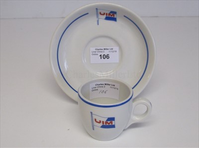 Lot 106 - Union Industrielle Maritime cup and saucer