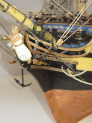 Lot 48 - A FINELY DETAILED 1:48 SCALE MODEL OF THE 54-GUN PORTLAND CLASS FRIGATE LEOPARD, SHEERNESS, 1790