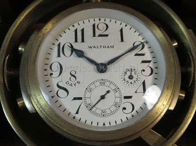 Lot 254 - Waltham deck watch