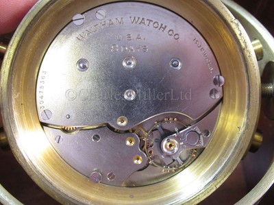 Lot 254 - Waltham deck watch