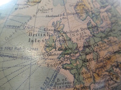 Lot 290 - A 14IN. TERRESTRIAL GLOBE BY PHILIPS, LONDON, CIRCA 1960