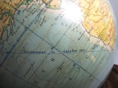 Lot 290 - A 14IN. TERRESTRIAL GLOBE BY PHILIPS, LONDON, CIRCA 1960