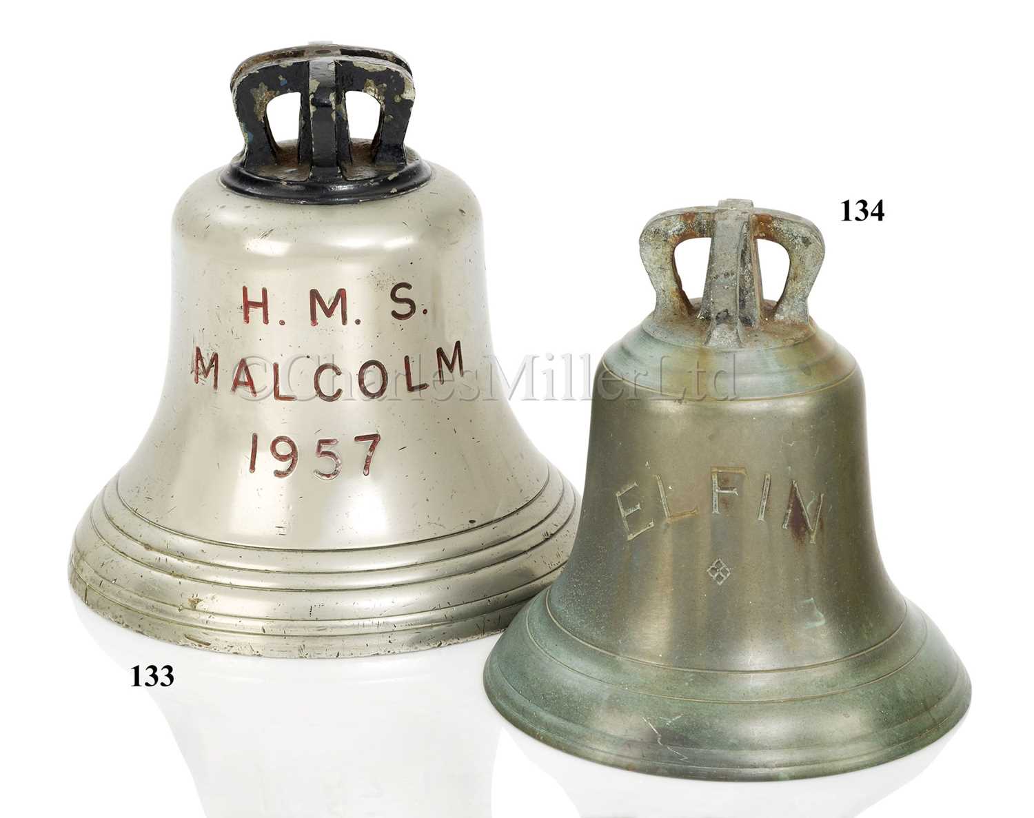 Lot 134 - THE SHIP'S BELL FROM THE TORPEDO AND
