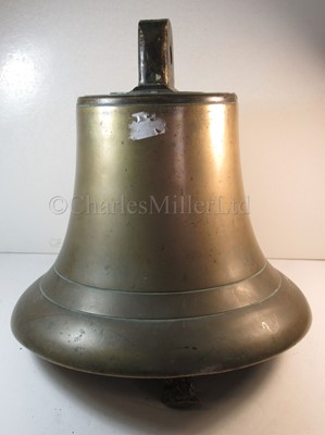 Lot 205 - THE SHIP'S BELL FROM THE LONDON & NORTH WESTERN RAILWAY FERRY T.S.S. 'CAMBRIA', 1897