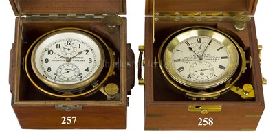 Lot 258 - A TWO DAY MARINE CHRONOMETER BY J.E.A. UHRIG, LONDON, CIRCA 1891