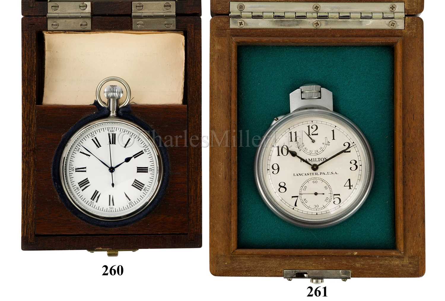 Lot 261 - A HAMILTON MODEL 22 TWO-DAY DECK WATCH, CIRCA 1943