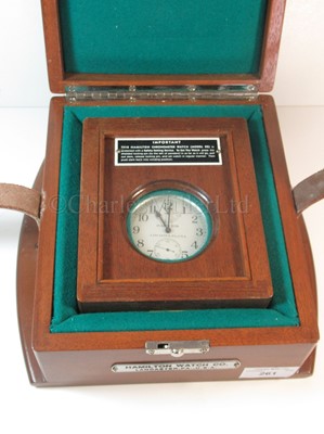 Lot 261 - A HAMILTON MODEL 22 TWO-DAY DECK WATCH, CIRCA 1943