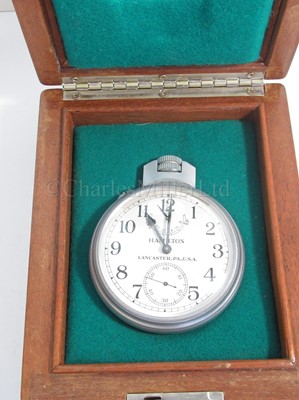 Lot 261 - A HAMILTON MODEL 22 TWO-DAY DECK WATCH, CIRCA 1943