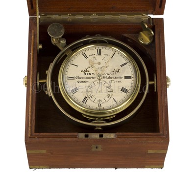 Lot 250 - A TWO-DAY MARINE CHRONOMETER BY E.J. DENT, LONDON, CIRCA 1850