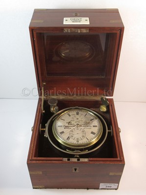 Lot 250 - A TWO-DAY MARINE CHRONOMETER BY E.J. DENT, LONDON, CIRCA 1850