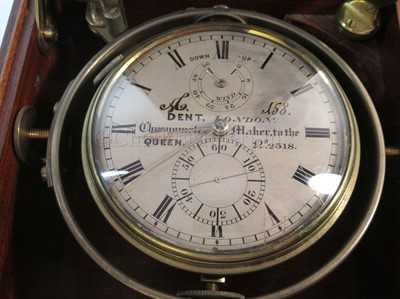 Lot 250 - A TWO-DAY MARINE CHRONOMETER BY E.J. DENT, LONDON, CIRCA 1850