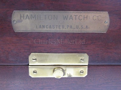 Lot 252 - A TWO-DAY HAMILTON MODEL 21 MARINE CHRONOMETER, MID-20TH-CENTURY