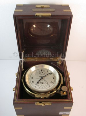 Lot 252 - A TWO-DAY HAMILTON MODEL 21 MARINE CHRONOMETER, MID-20TH-CENTURY