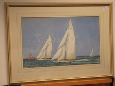Lot 4 - ARTHUR CHIDLEY (BRITISH, EARLY 20TH CENTURY): The Camper & Nicholson sailing yacht 'Candida', circa 1930