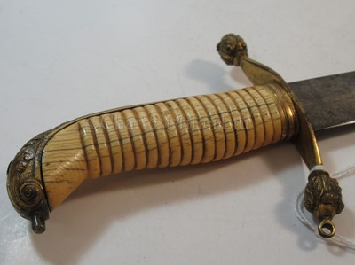 Lot 77 - Ø A LATE 18TH / EARLY 19TH CENTURY MIDSHIPMAN'S HANGER
