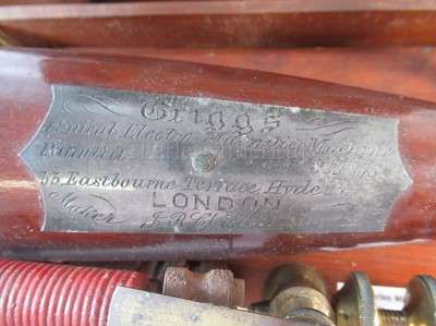 Lot 326 - Ø A RARE EXAMPLE OF GRIGG'S CONIC ELECTRO-MAGNETIC MACHINE, CIRCA 1873